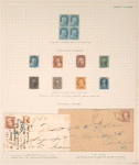 1c Franklin Type II block of four
