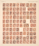 3c dull red Washington reconstructed pane of 100