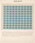 1c Eagle carrier pane of 100