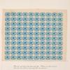 1c blue Eagle carrier reprint pane of 100