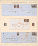 10c black Washington pair on express mail cover