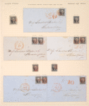 10c black Washington single on cover