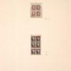 5c red brown Franklin block of four