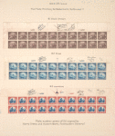 $1 violet black Lincoln Memorial block of twenty