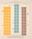 10c orange James Monroe block of thirty