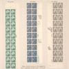 13c green Benjamin Harrison block of twenty