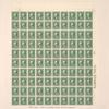 1c green Washington sheet of one hundred