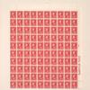 2c rose red Washington sheet of one hundred