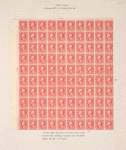 2c carmine Washington block of one hundred