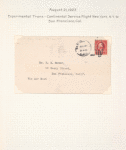1923 trans-continental New York to San Francisco flight cover