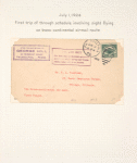 1924 Philadelphia to Chicago transcontinental with night flying cover