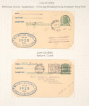 1925 Philadelphia to Boston McMillan Polar Expedition postal card