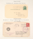 1922 Brattleboro, Vermont aeroplane mail service