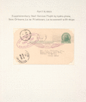 1923 New Orleans to Pilottown, Louisiana hydroplane flight postal card