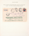 1919 British dirigible R-34 return flight cover