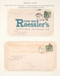 1918 New York - Cleveland - Chicago flight cover