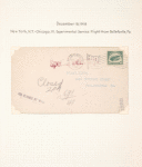 1918 New York - Cleveland - Chicago flight cover