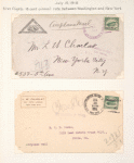 1918 Washington, D. C. to New York, New York first 16c rate flight cover