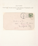 1918 Philadelphia, Pennsylvania to New York first 16c rate flight cover