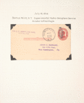 1914 Bemus Point, New York hydro-aeroplane flight postal card