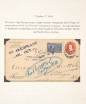 1914 Grinnell-Des Moines, Iowa mail flight stamped envelope
