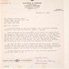 1938 letter confirming 1913 Curtiss Flying Boat Put in Bay to Cleveland flight