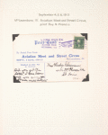 1913 McLeansboro, Illinois Aviation Meet and Street Circus post card
