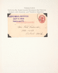 1913 Natrona, Pennsylvania Experimental Aeroplane Mail Service postal card