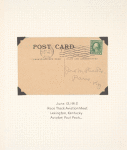 1912 Lexington, Ky. race track aviation meet post card