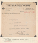 1912 Chicago to Milwaukee over water flight letter