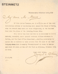 1910 early ship-to-shore attempt - S. S. Pennsylvania, letter