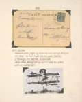 1909 demonstration flight by Glenn Curtis, Brescia Air Meet postcard