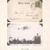 1910 Charles K. Hamilton flight over New Britain, Connecticut postcard