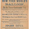 1887 leaflet dropped from balloon flight