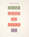 1c green Washington strip of four