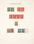 1c blue green Franklin pair