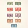 1c green Franklin pair