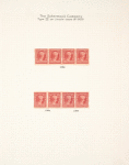 2c carmine Lincoln Centenary of Birth strip of four