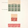 1c blue green Franklin block of eight