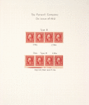 2c carmine Washington strip of four