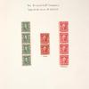 1c green Franklin strip of four