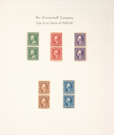 1c green Franklin pair