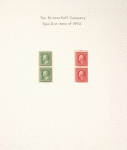 1c green Franklin pair
