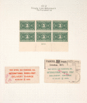 5c dark green Parcel Post Postage Due block of six