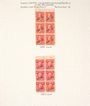 2c carmine Washington booklet pane of six