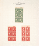 1c green Franklin booklet pane of six