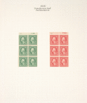1c green Washington booklet pane of six