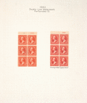 2c red Washington booklet pane of six