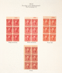 2c carmine Washington booklet pane of six