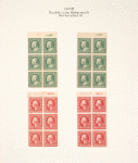 1c green Franklin booklet pane of six